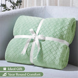 Flannel Fleece Blanket – Alaska Diamond Quilted - Warm and Plush