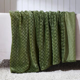 Flannel Fleece Blanket – Alaska Diamond Quilted - Warm and Plush