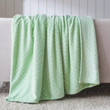 Flannel Fleece Blanket – Alaska Diamond Quilted - Warm and Plush