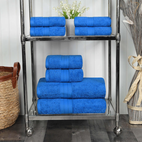 Cotton Plush Terry Towel Set 8-Piece - Atlas