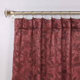 Leaves Room Darkening Back Tabs Blackout Curtain Panels, Set of 2