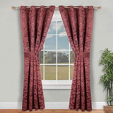 Leaves Room Darkening Washable Blackout Curtain Panels, Set of 2