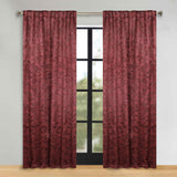 Leaves Room Darkening Back Tabs Blackout Curtain Panels, Set of 2