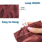 Leaves Room Darkening Washable Blackout Curtain Panels, Set of 2