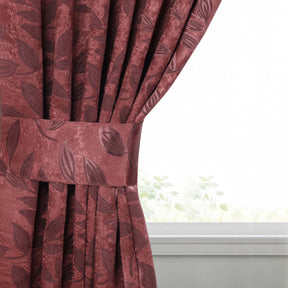 Leaves Room Darkening Washable Blackout Curtain Panels, Set of 2