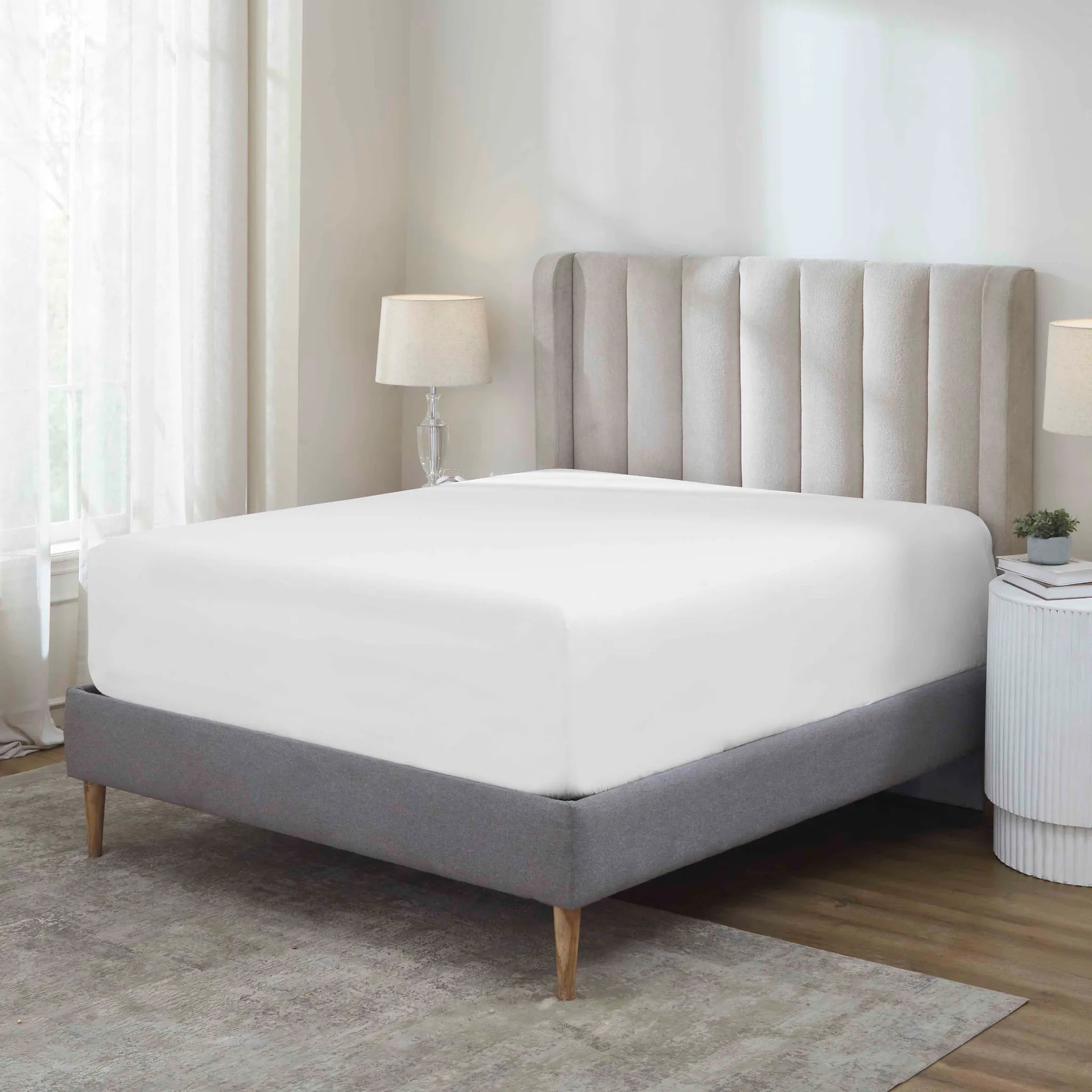 Apus 100% Cotton 500 Thread Count Fitted Sheet - 18" & 20" Extra Deep Pocket Options