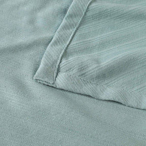 Milan Cotton Textured Jacquard Striped Lightweight Woven Blanket