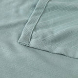 Milan Cotton Textured Jacquard Striped Lightweight Woven Blanket