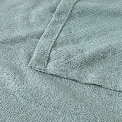 Milan Cotton Textured Jacquard Striped Lightweight Woven Blanket