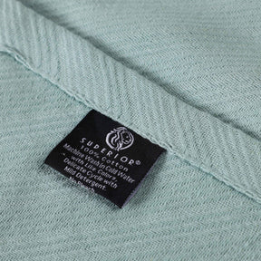 Milan Cotton Textured Jacquard Striped Lightweight Woven Blanket