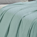 Milan Cotton Textured Jacquard Striped Lightweight Woven Blanket