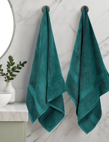 Egyptian Cotton Bath Towels Plush Absorbent Set of 2 Madison