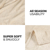 Flannel Fleece Blanket – Alaska Diamond Quilted - Warm and Plush