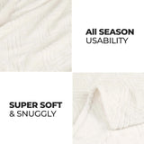 Atka Diamond Fleece Plush Ultra-Soft Fluffy Blanket