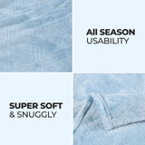 Atka Diamond Fleece Plush Ultra-Soft Fluffy Blanket