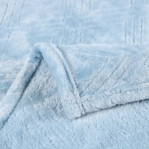Atka Diamond Fleece Plush Ultra-Soft Fluffy Blanket