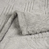 Atka Diamond Fleece Plush Ultra-Soft Fluffy Blanket