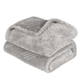 Atka Diamond Fleece Plush Ultra-Soft Fluffy Blanket