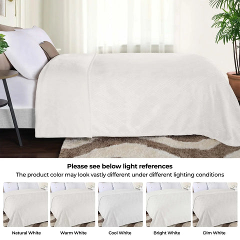 Atka Diamond Fleece Plush Ultra-Soft Fluffy Blanket