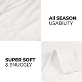 Flannel Fleece Blanket – Alaska Diamond Quilted - Warm and Plush