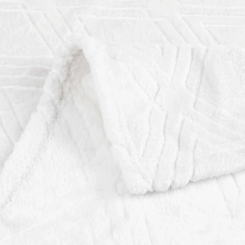 Atka Diamond Fleece Plush Ultra-Soft Fluffy Blanket
