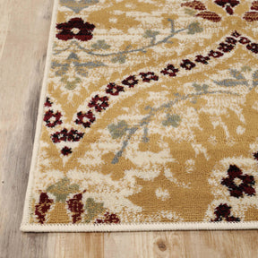 Augusta Vintage Floral Damask Indoor Area Rug or Runner