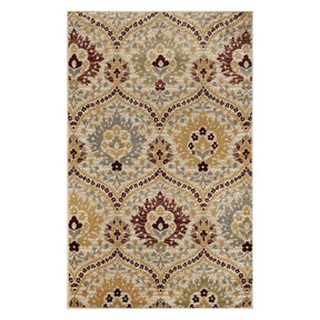 Augusta Vintage Floral Damask Indoor Area Rug or Runner