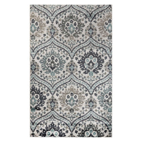Augusta Vintage Floral Damask Indoor Area Rug or Runner