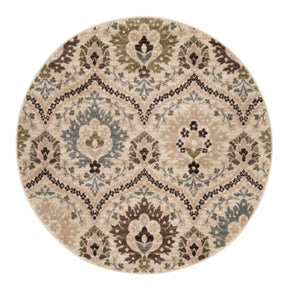 Augusta Vintage Floral Damask Indoor Area Rug or Runner