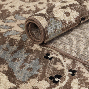 Augusta Vintage Floral Damask Indoor Area Rug or Runner