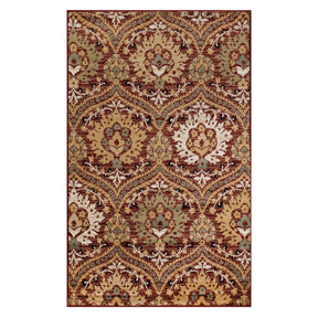 Augusta Vintage Floral Damask Indoor Area Rug or Runner