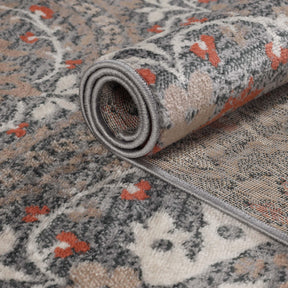 Augusta Vintage Floral Damask Indoor Area Rug or Runner