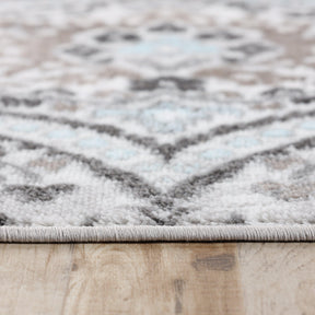 Augusta Vintage Floral Damask Indoor Area Rug or Runner