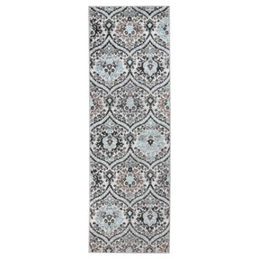 Augusta Vintage Floral Damask Indoor Area Rug or Runner