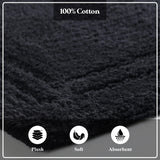 Non-Slip Absorbent Assorted Solid 2 Piece Bath Rug Set