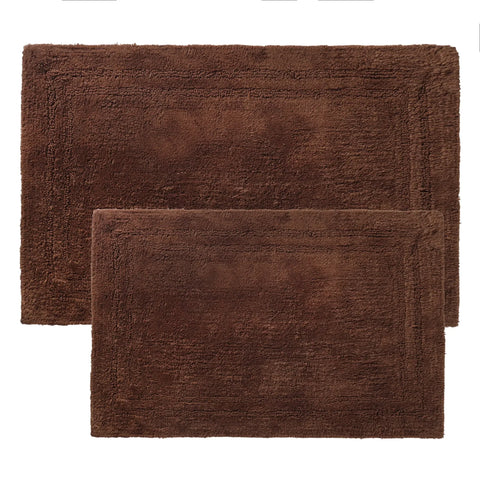 Non-Slip Absorbent Assorted Solid 2 Piece Bath Rug Set