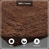 Non-Slip Absorbent Assorted Solid 2 Piece Bath Rug Set