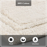 Non-Slip Absorbent Assorted Solid 2 Piece Bath Rug Set