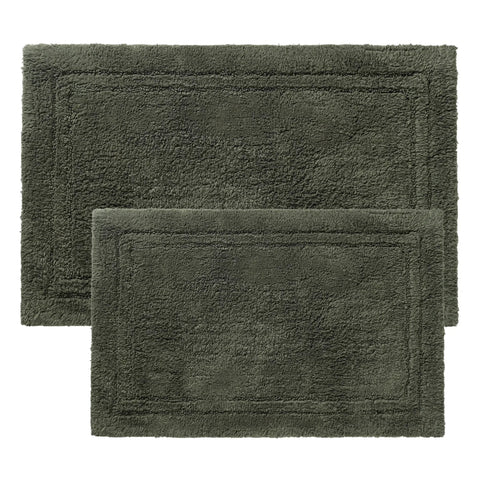 Non-Slip Absorbent Assorted Solid 2 Piece Bath Rug Set