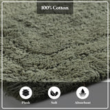 Non-Slip Absorbent Assorted Solid 2 Piece Bath Rug Set