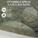 Cotton Solid Non-Skid Washable 2 Piece Bathroom Rug Set