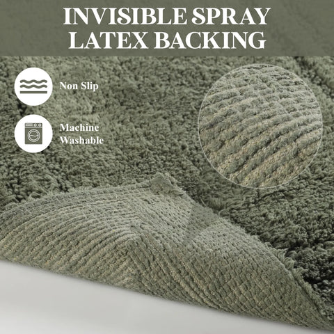 Non-Slip Absorbent Assorted Solid 2 Piece Bath Rug Set