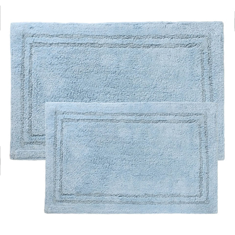 Non-Slip Absorbent Assorted Solid 2 Piece Bath Rug Set