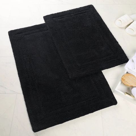 Non-Slip Absorbent Assorted Solid 2 Piece Bath Rug Set