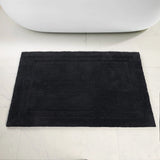 Cotton Solid Non-Skid Washable 2 Piece Bathroom Rug Set