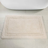 Cotton Solid Non-Skid Washable 2 Piece Bathroom Rug Set
