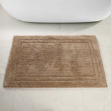 Cotton Solid Non-Skid Washable 2 Piece Bathroom Rug Set