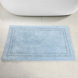 Cotton Solid Non-Skid Washable 2 Piece Bathroom Rug Set