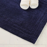 Cotton Solid Non-Skid Washable 2 Piece Bathroom Rug Set