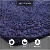 Non-Slip Absorbent Assorted Solid 2 Piece Bath Rug Set